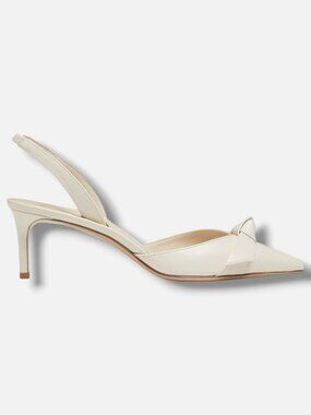 Alexandre Birman Women's Beige Clarita 60MM Slingback Heels Shoe Size EU:39 US:9